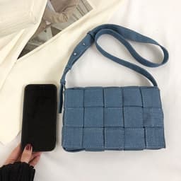 image-Women's Fashion All-match One-shoulder Crossbody Woven Bag