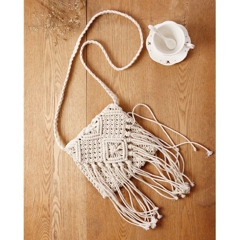 image-Women's Fashion Retro Tassel Crossbody Straw Bag