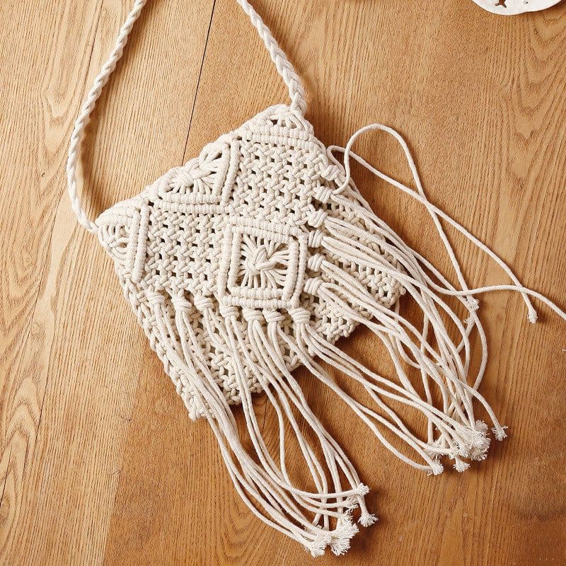 image-Women's Fashion Retro Tassel Crossbody Straw Bag