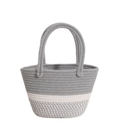 image-Women's Fashion Twist Hand-held Cotton Thread Woven Bag