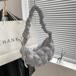 image-Women's Fashion Special-interest All-Match Cloud Pleated Underarm Bag