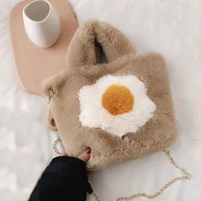 image-Women's Fashion All-match Plush One-shoulder Crossbody Handbag
