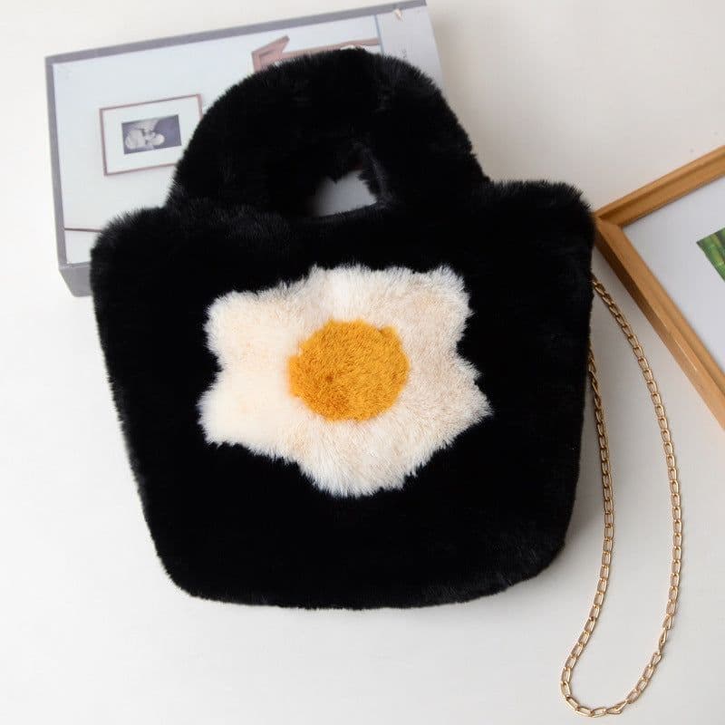image-Women's Fashion All-match Plush One-shoulder Crossbody Handbag