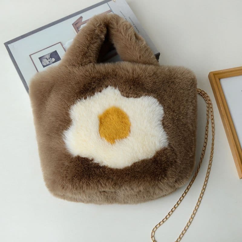 image-Women's Fashion All-match Plush One-shoulder Crossbody Handbag