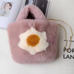image-Women's Fashion All-match Plush One-shoulder Crossbody Handbag