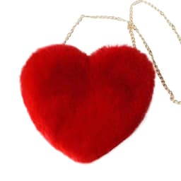 image-Women's Fashion Casual Plush Love One-shoulder Crossbody Chain Bag