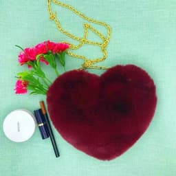 image-Women's Fashion Casual Plush Love One-shoulder Crossbody Chain Bag