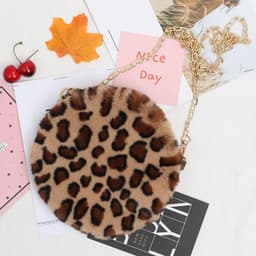 image-Women's Stylish Round Plush One-shoulder Satchel