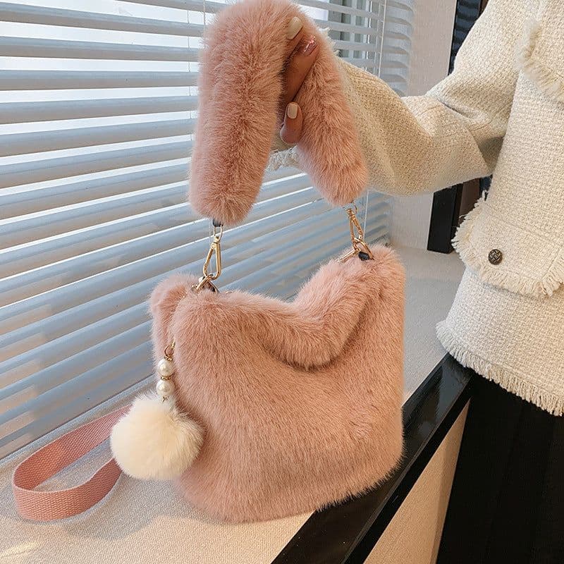 image-Women's Fashion One-shoulder Portable Crossbody Bucket Bag