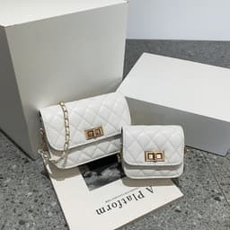 image-Women's Fashion Casual Diamond Chain Shoulder Messenger Bag
