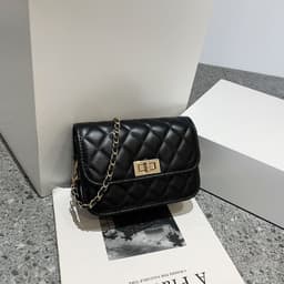 image-Women's Fashion Casual Diamond Chain Shoulder Messenger Bag
