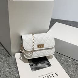 image-Women's Fashion Casual Diamond Chain Shoulder Messenger Bag