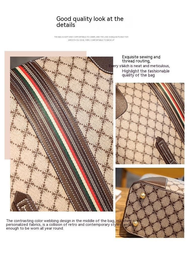 image-Korean Fashion Printed Tote Large Capacity Shoulder Bag