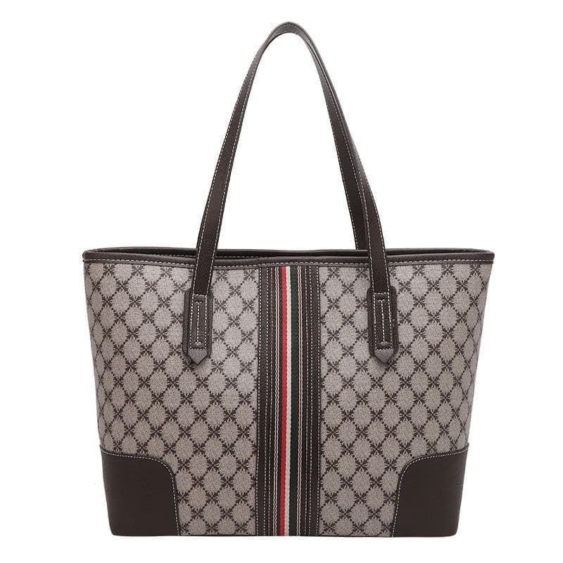 image-Korean Fashion Printed Tote Large Capacity Shoulder Bag