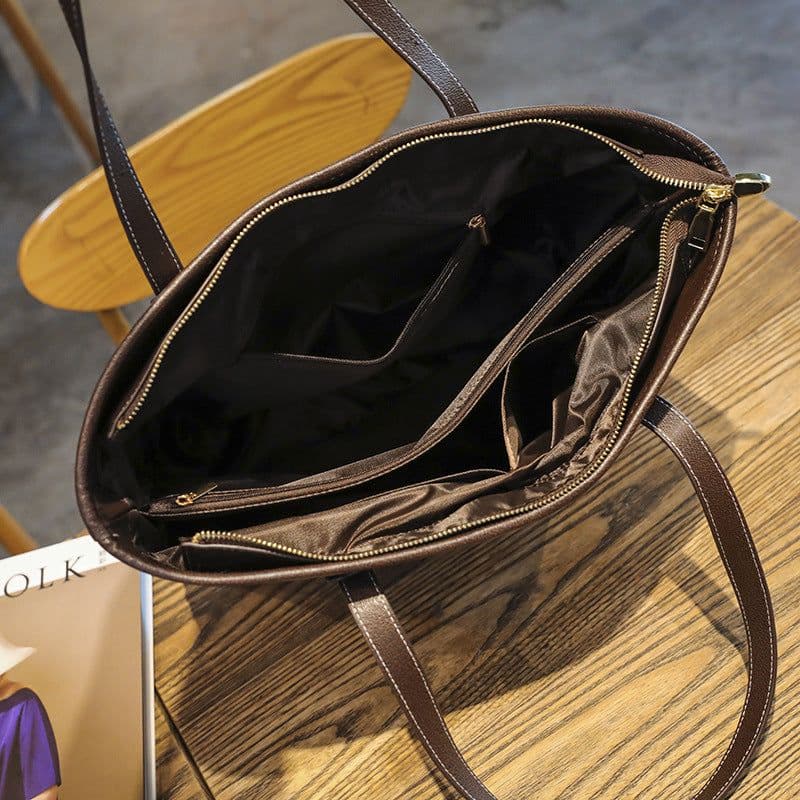 image-Korean Fashion Printed Tote Large Capacity Shoulder Bag