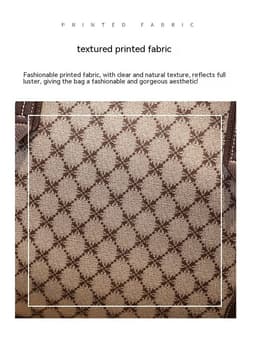 image-Korean Fashion Printed Tote Large Capacity Shoulder Bag
