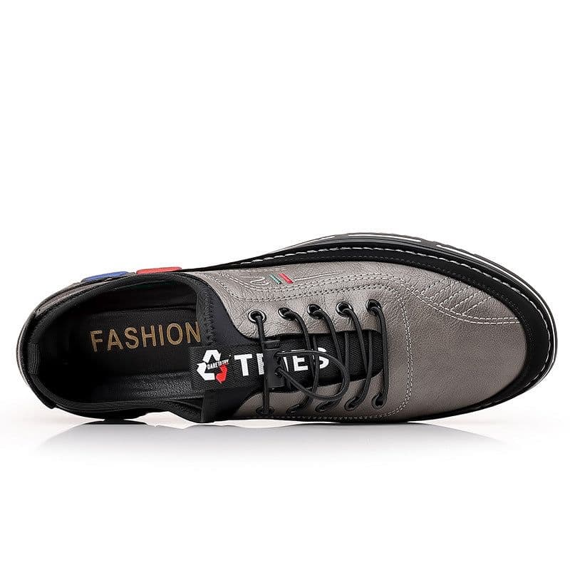 image-Handmade Casual Men's Shoes Versatile And Fashionable Leather