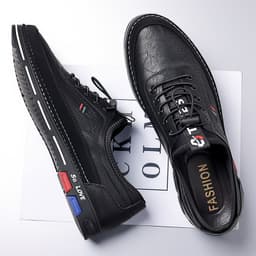 image-Handmade Casual Men's Shoes Versatile And Fashionable Leather