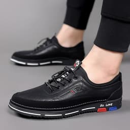 image-Handmade Leisure Versatile Fashion Leather Shoes