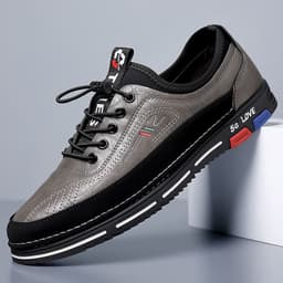 image-Handmade Leisure Versatile Fashion Leather Shoes