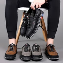 image-Handmade Leisure Versatile Fashion Leather Shoes
