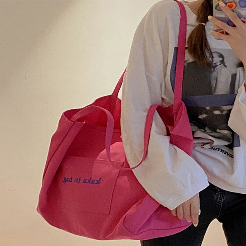 image-Ins Large Capacity Bag Shopping Bag Fashion Totes Versatile Shoulder Bag