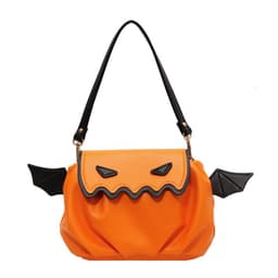 image-Funny Crossbody Bag Halloween Pumpkin Cartoon Shoulder Bags With Small Wings Personalized Creative Female Handbag