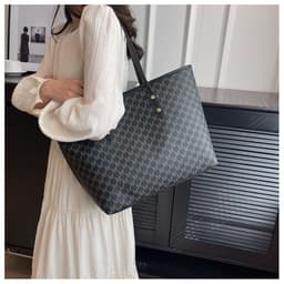 image-Simple Casual Commuting Tote Bag Fashion High Capacity Shoulder Bag Handbag