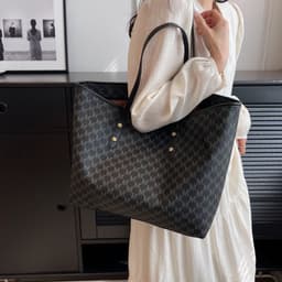 image-Simple Casual Commuting Tote Bag Fashion High Capacity Shoulder Bag Handbag