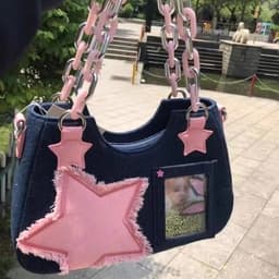 image-Sweet Denim XINGX One-shoulder Japanese Portable Messenger Bag