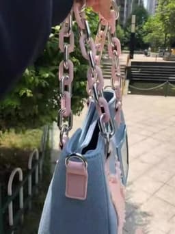 image-Sweet Denim XINGX One-shoulder Japanese Portable Messenger Bag