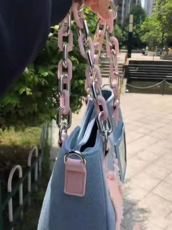 image-Sweet Denim XINGX One-shoulder Japanese Portable Messenger Bag