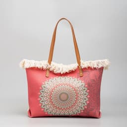 image-Bohemian Ethnic Style Canvas Bag Commuter Shoulder Bag Niche Design Large Capacity Shopping Bag Women Handbags