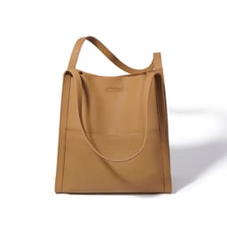 image-Sentong Qin Bucket First Layer Cowhide Tote Women's Large Capacity Shoulder Bag