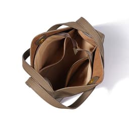 image-Sentong Qin Bucket First Layer Cowhide Tote Women's Large Capacity Shoulder Bag