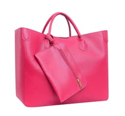 image-New Open European And American Genuine Leather Simple And Personalized Tote Mother Handheld Women's Bag