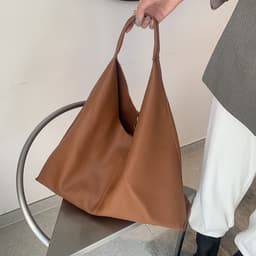 image-Autumn And Winter New Soft Leather High Capacity One Shoulder Tote Bag