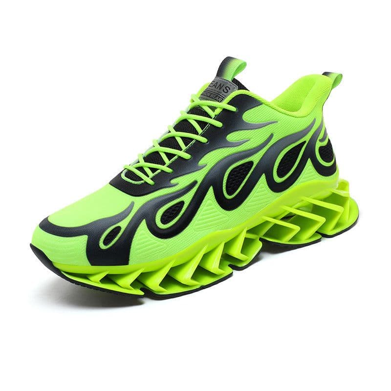 image-Fashion Novel Blade Men's Shoes Flying Woven Breathable Clunky Sneakers