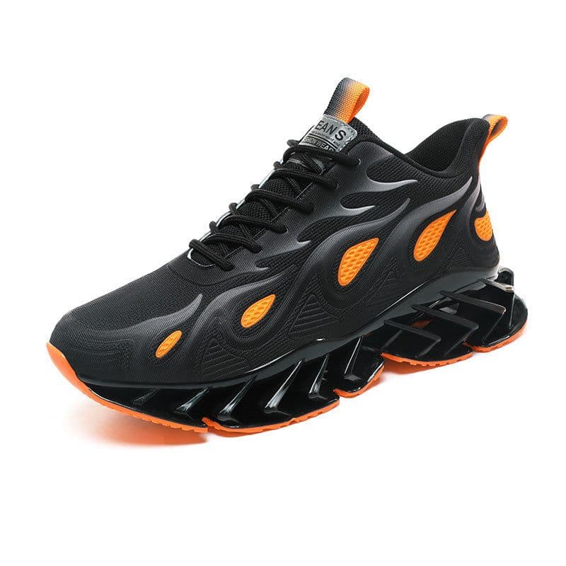 image-Fashion Novel Blade Men's Shoes Flying Woven Breathable Clunky Sneakers