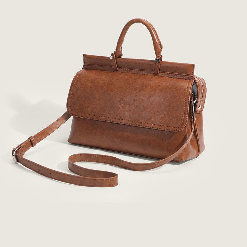 image-Fashion European And American Style Retro Shoulder Messenger Tote Bag