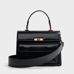 image-Textured Patent Leather Glossy Portable Fashion New Women Bag