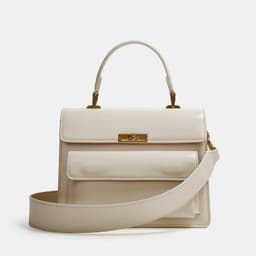 image-Textured Patent Leather Glossy Portable Fashion New Women Bag