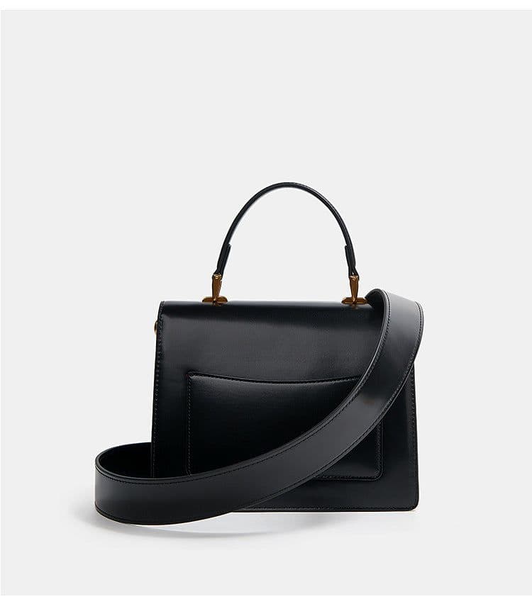 image-Textured Patent Leather Glossy Portable Fashion New Women Bag
