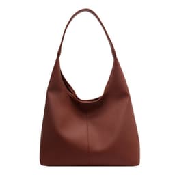 image-Women's Soft Leather Underarm Son Mother Shoulder Bag