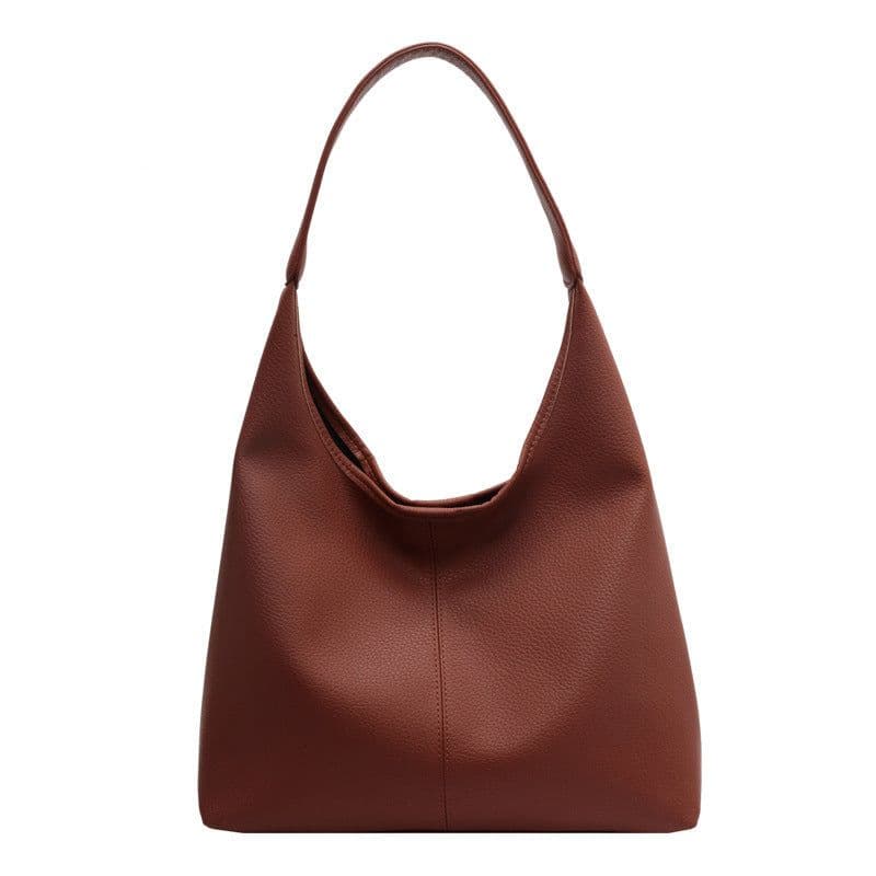 image-Women's Soft Leather Underarm Son Mother Shoulder Bag
