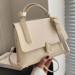 image-Retro Women's Frosted Small Square Bag Casual Shoulder Bag