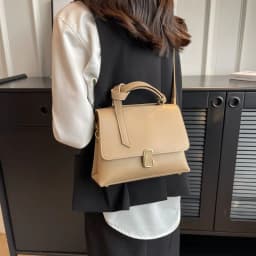 image-Retro Women's Frosted Small Square Bag Casual Shoulder Bag