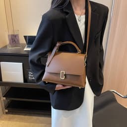 image-Retro Women's Frosted Small Square Bag Casual Shoulder Bag