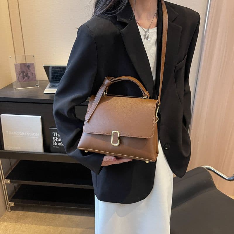 image-Retro Women's Frosted Small Square Bag Casual Shoulder Bag