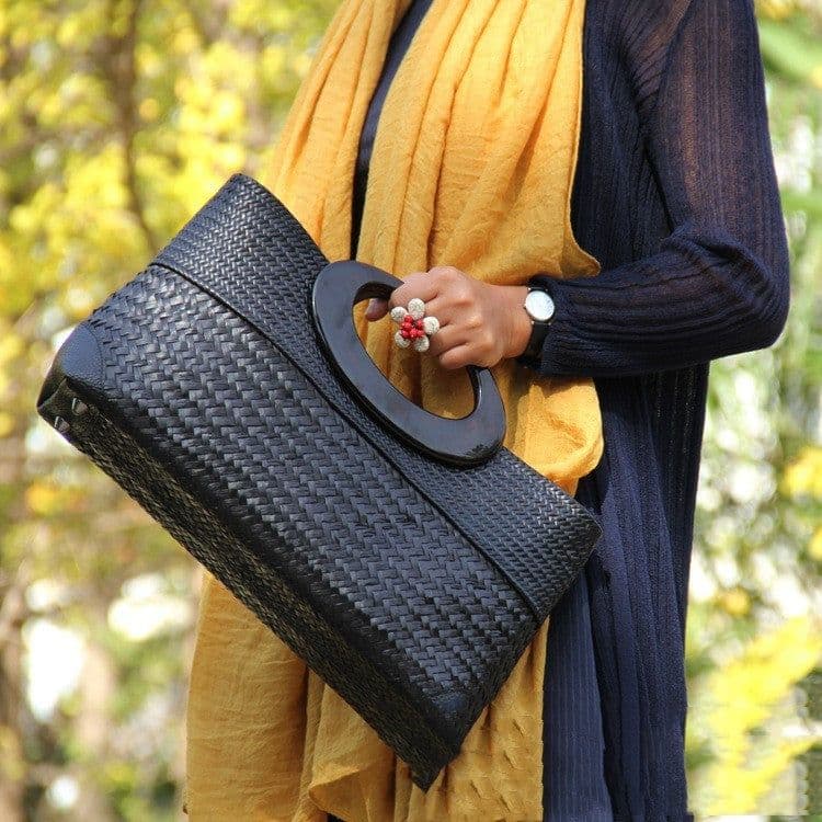 image-New Original Handmade Straw Bag Rattan Women's Handbag